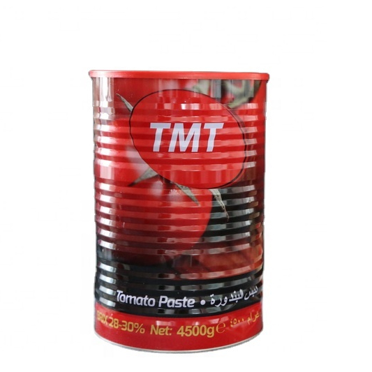 new factory price double concentration 28%-30% brix canned tomato paste 4500g in tins