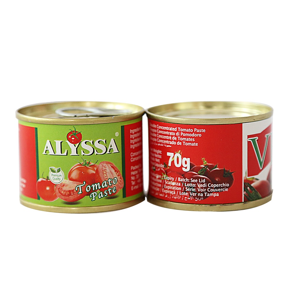 Factory high quality 70g tomato paste for sale