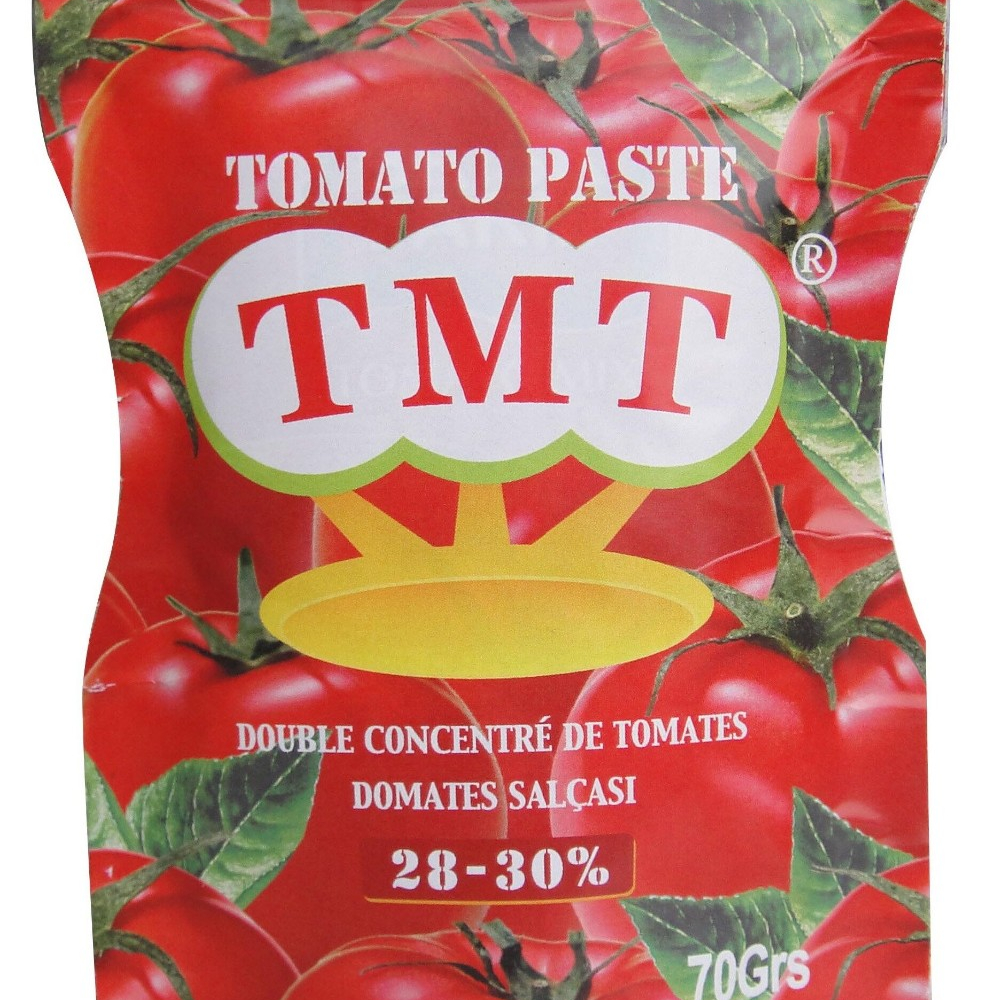Delicious soup tomato paste sachet 22-24% 24-26% brix
