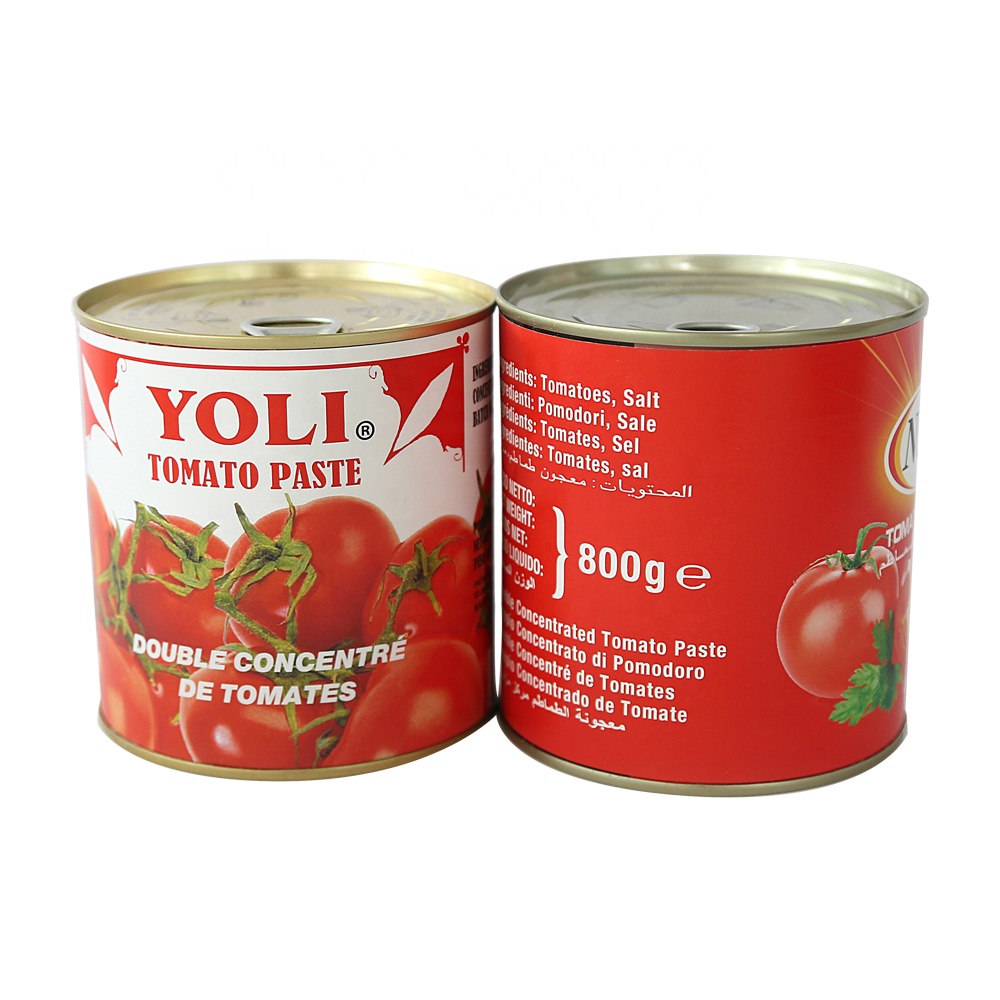 top quality Hot sale 400g canned food canned tomato paste private label