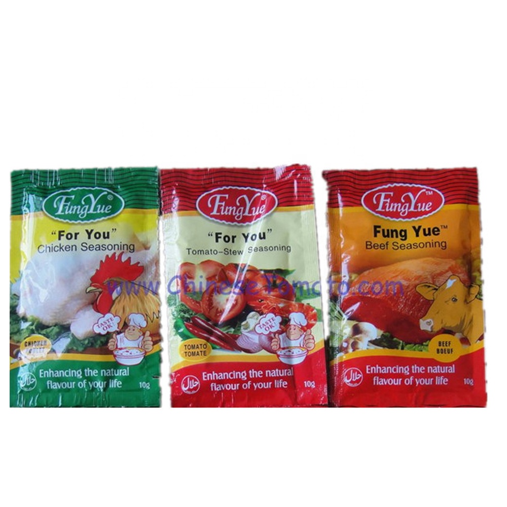 4G and 10G Chicken flavor and beef flavor seasoning cubes and powder