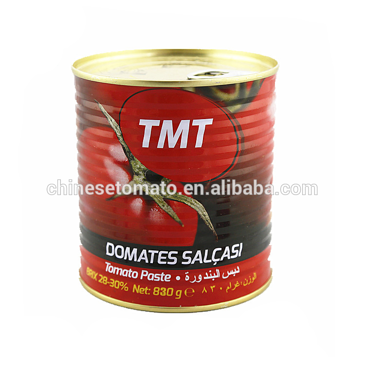 halal 830g and 410g tomato paste turkey can
