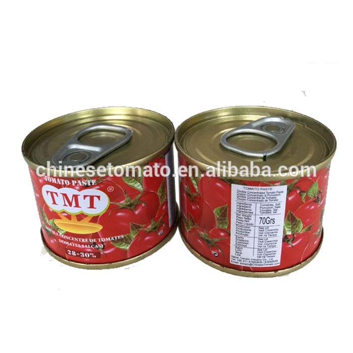 small canned tomato paste size 70g double concentraction