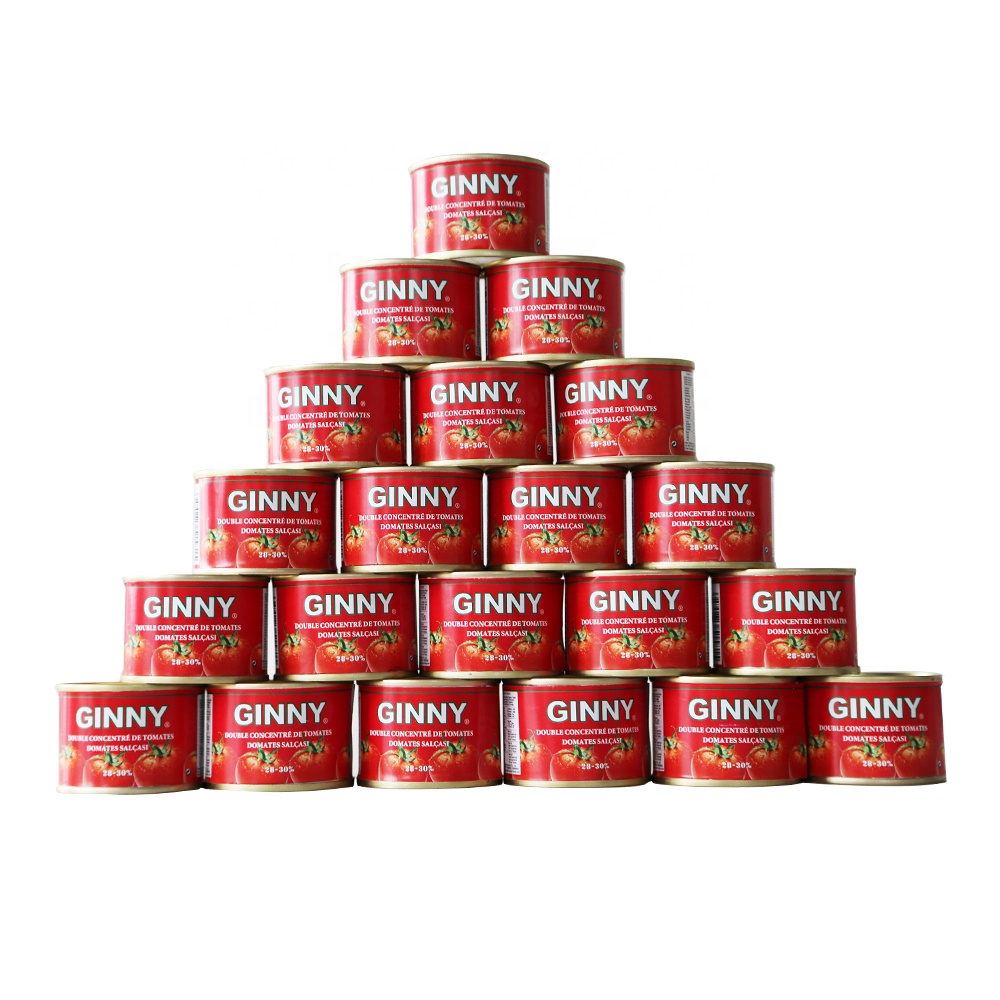 Canned 70g Tomato Paste Brix: 28-30%  Very Delicious from Factory