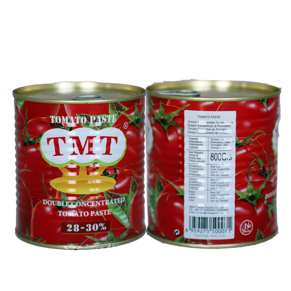 canned food tomato paste 800g