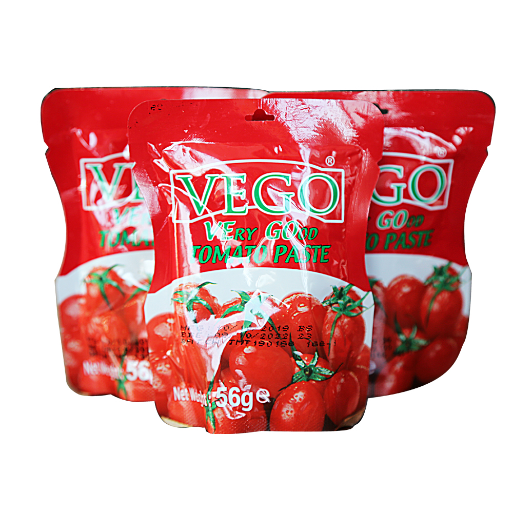 rich experience tomato paste factory supplier with  color sachet packing