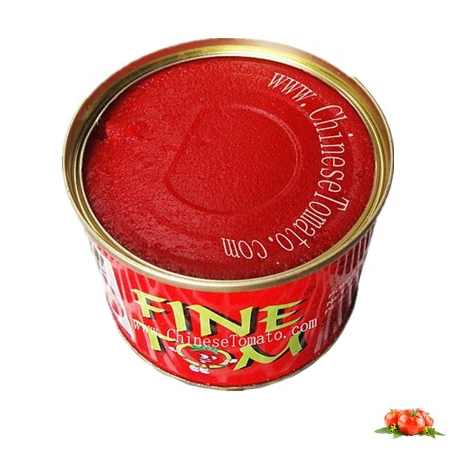 Middle Size 800g  New High Quality Tin  Tomato Paste with Yellow Coating inside