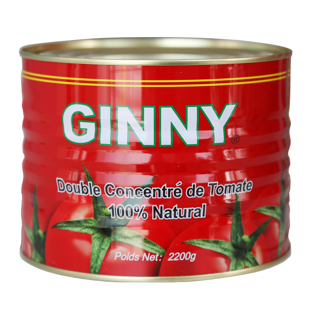 2200g Wholesale China supplier high quality 28-30% concentration canned tomato paste 2200g 70g in tins for Africa