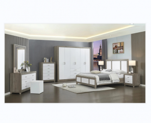 YF bedroom sets  white and wood color combination