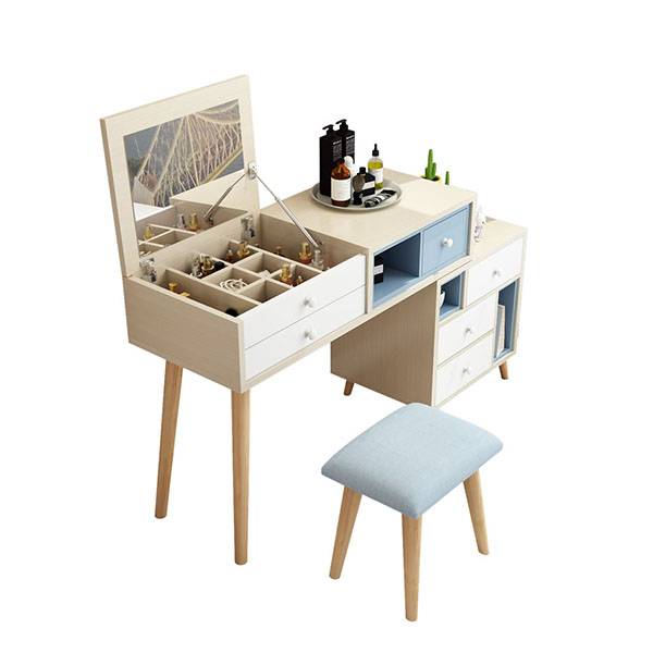YF-S1 Oak Compact Vanity Table Featured Image
