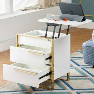 Chinese Professional Smart Bedside Table - YF-H-203-2 lift up top multifunction sidetable – Yifan