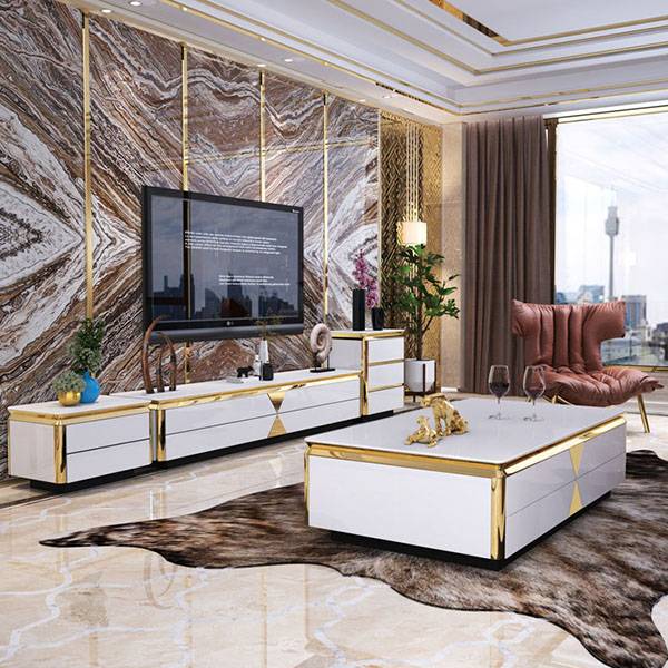 YF-H-900 luxurious golden TV sets Featured Image