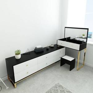 YF-T23 Big drawers Makeup Vanity +TV stand cabinet