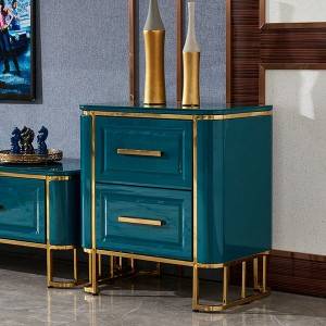 2021 wholesale price Bedside Laptop Table - YF-H-208 2 Drawer Nightstand Modern Side Table – Yifan
