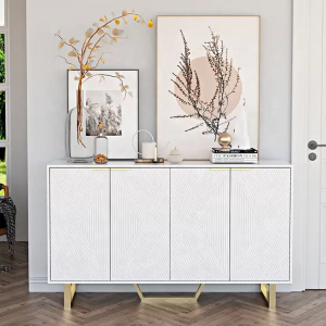 New Stylish Buffet contemporary luxury mdf wooden white sideboards buffet cabinets modern