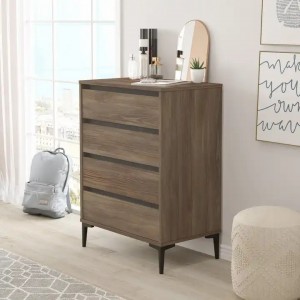 Bedroom MDF Chest Of Drawer Wooden Living Room Wood Storage Drawer Dresser