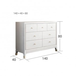 Home Furniture 6 8 Drawer Storage Dresser Double Chest of Drawers Modern Wood Dresser for Bedroom