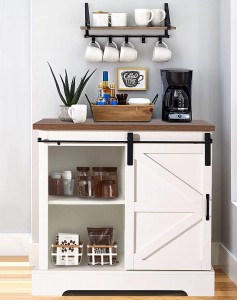 Farmhouse Cabinet Coffee bar counter cabinet sideboard house hold living room storage Wall kitchen cabinet