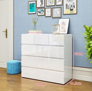 modern bedroom storage drawer wooden home tall boy chest drawer furniture white chest of drawers
