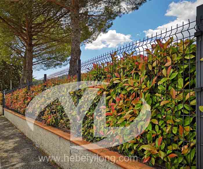 Bottom price Arc Deco Panel Fence Powder Coating - 3D Panel fence assembled with post and clip – NEWEAST YILONG