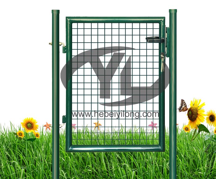 Round post promotion single garden gate