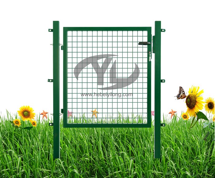 comfort single garden gate with square post