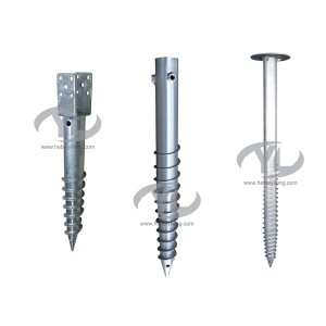 Newly Arrival Square Pole Anchor - Hot dip galvanized ground screw – NEWEAST YILONG