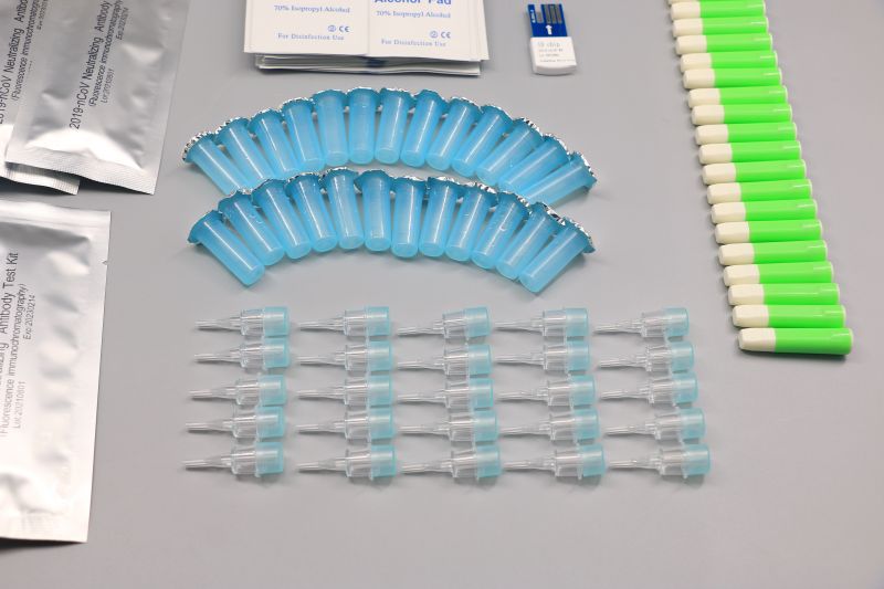 2022 China New Design Rapid At-Home Covid-19 Antigen Test Kit - 2019-nCoV Neutralizing Antibody Test Kit (Fluorescent immunochromatography) – Hecin detail pictures