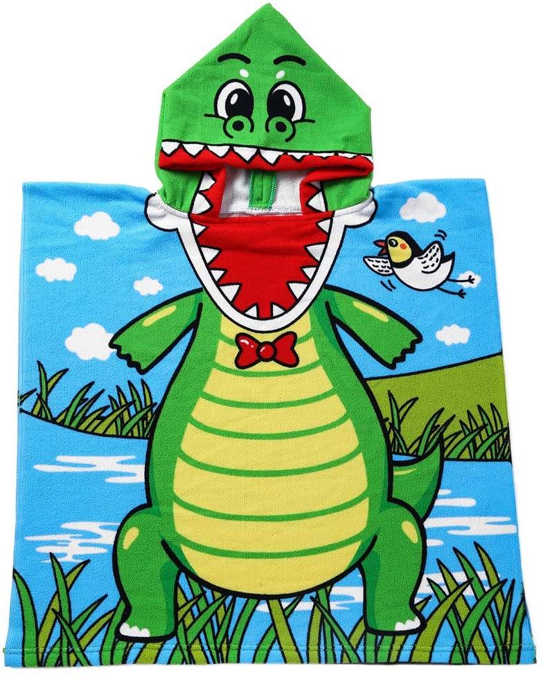 OEM manufacturer Single-Shoulder Beach Bag - Kids Hooded Beach Towel for Age 1-6 Years – Super Absorbent Soft Microfiber Poncho Towel, Multi-use for Bath/Swim/Pool/Shower – SUPER