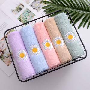 Microfiber dish cloth with strong water absorption