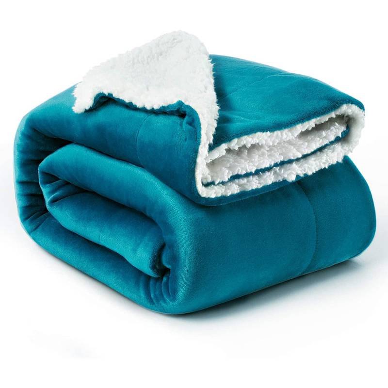 Factory making Pajama Bottoms - Sherpa fleece blanket with Flannel fleece blanket – SUPER