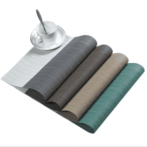 One of Hottest for China High Quality PVC Teslin Mesh Fabric for Placemat Coffee Table Mat