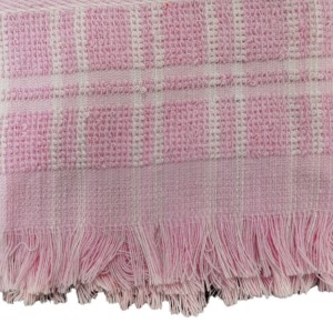 Terry kitchen towel with fringe border