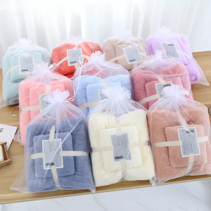 Coral fleece  bath towel sets