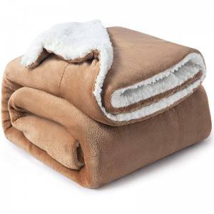 Sherpa fleece blanket with Flannel fleece blanket
