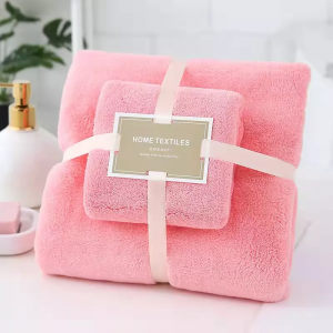 Coral fleece  bath towel sets