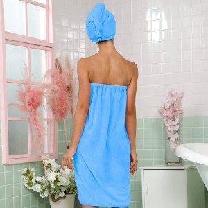 Women Bath Towel Tube Dress Set