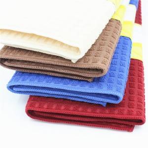 Microfiber drying mat with heat transfer printing and solid color