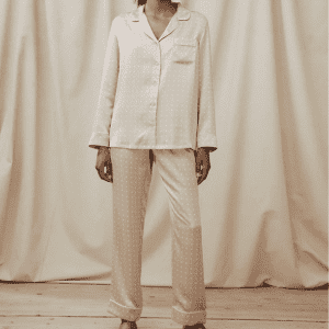 Silk Nighty Sleepwear Satin Plain Dyed Pajamas 100% Silk Women Elegant Pyjamas Set