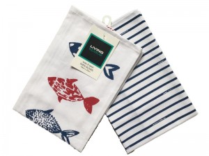 Massive Selection for Kitchen Textile - Cotton tea towel with pigment printing  – SUPER