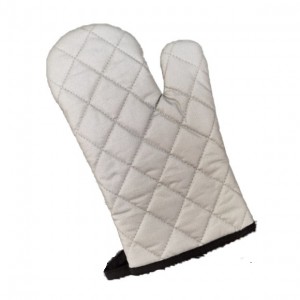 Silver coated gloves for microwave oven