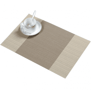 One of Hottest for China High Quality PVC Teslin Mesh Fabric for Placemat Coffee Table Mat