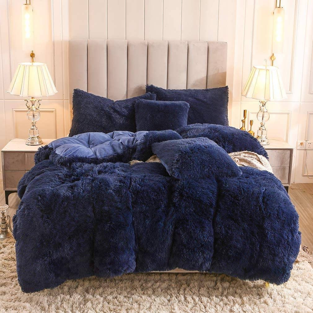 Super Lowest Price Satin Bedding - Teddy bedding set for 2-Pcs bedding set or 3-Pcs bedding set – SUPER