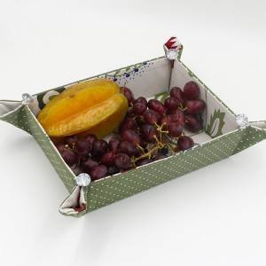 Cotton bread basket with pigment printing