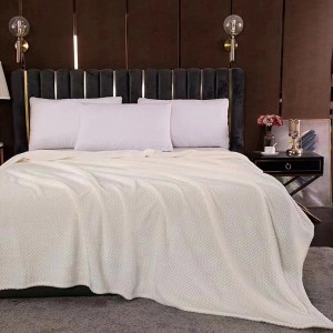 Good Quality Pineapple Check Blanket for Bed/Sofa/Pet Solid Color Coral Fleece Blankets Bedding Cover Bedsheet