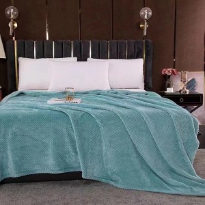 Good Quality Pineapple Check Blanket for Bed/Sofa/Pet Solid Color Coral Fleece Blankets Bedding Cover Bedsheet