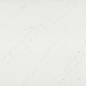 Carrara White Quartz Slab with Light Vein at 18mm,20mm,30 mm Thickness 1811