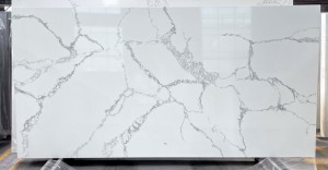 Horizon Quartz Stone – Calacatta Quartz Stone Slab 3045