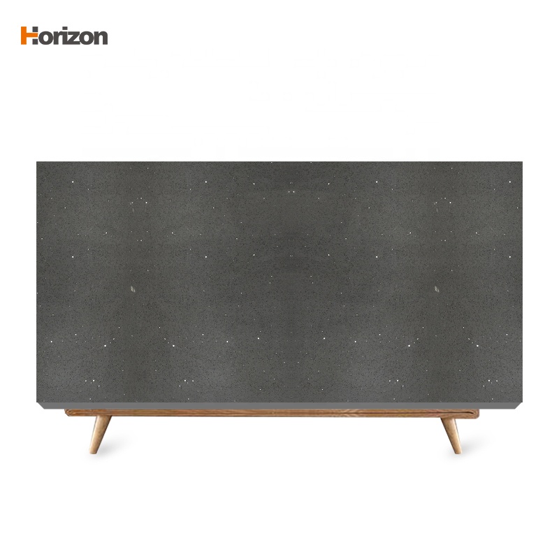 China Cheap price Light Grey Quartz Countertops - Traditional grey Quartz stone grain slab polished surface with size 3200*1600MM model AB09 – Granjoy