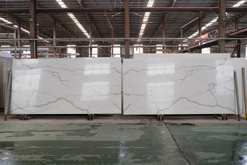 Calacatta Quartz Stone Slab China Largest Manufacturer Book Matching 1020